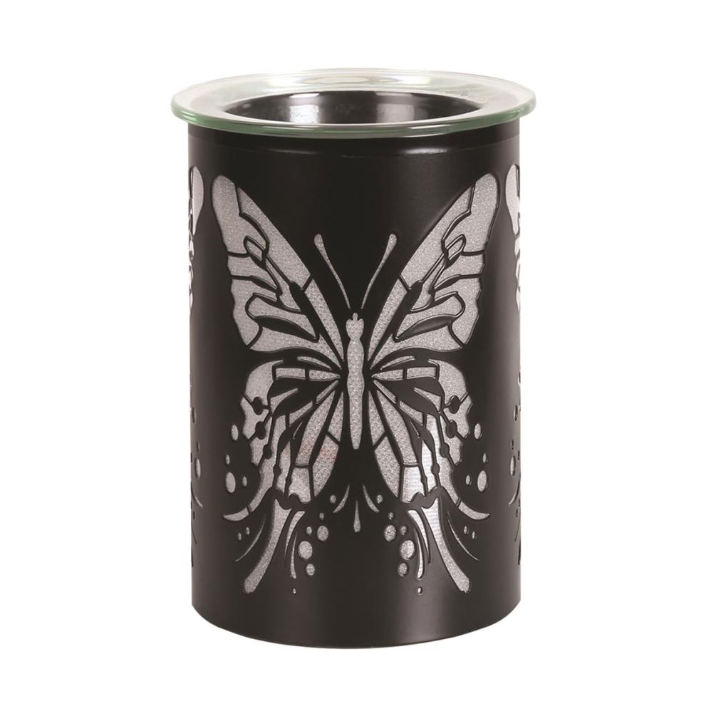 Aroma Black Butterfly Colour Changing Electric Wax Melt Warmer £17.09
